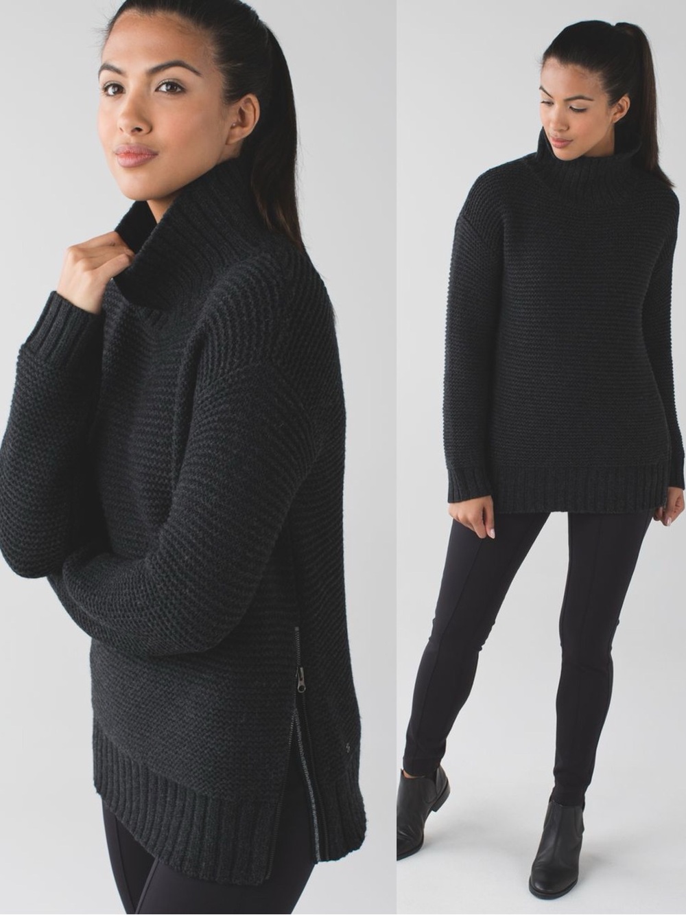 Lululemon Karma Kurmasana Cable Knit Sweater